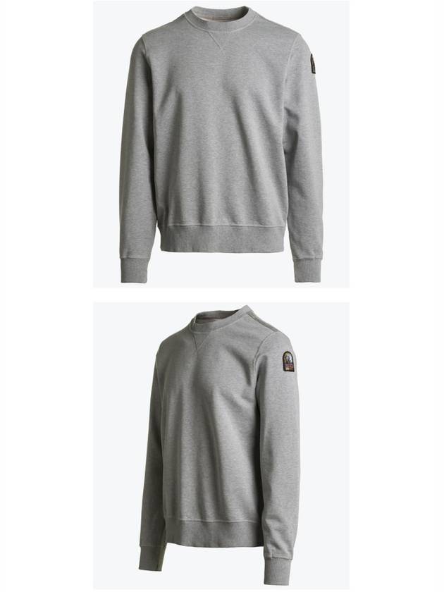 Caleb Basic Logo Patch Sweatshirt Grey - PARAJUMPERS - BALAAN 5