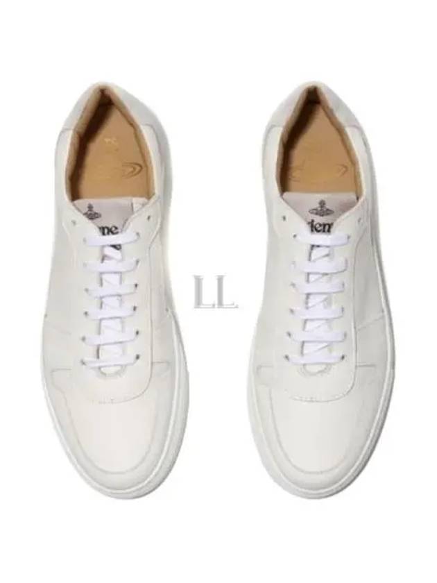 Men's Classic Trainer Logo Tab Low Top Sneakers White - VIVIENNE WESTWOOD - BALAAN 2