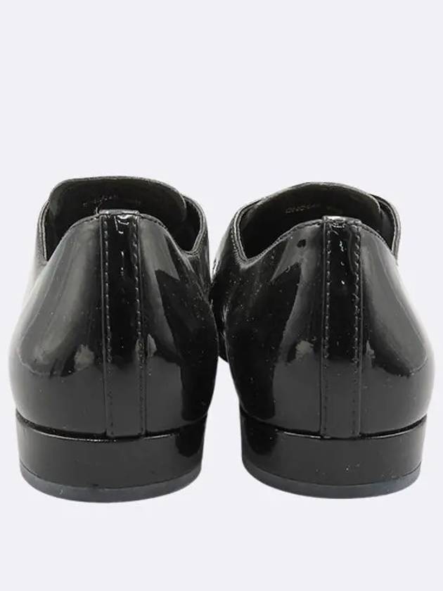 DNC645 Black Patent Leather Lace Up Shoes 230MM - PRADA - BALAAN 5