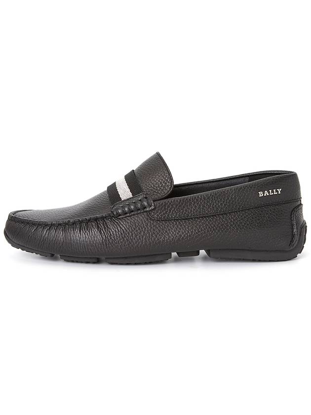 Men PEARCE Leather Driving Shoes Black - BALLY - BALAAN 5