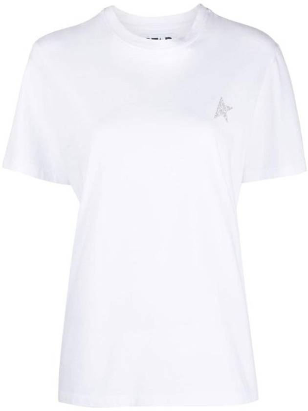 Star Printing Short Sleeve T-Shirt White - GOLDEN GOOSE - BALAAN 2