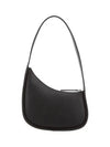 W1249 L52 BLACK Half Moon Shoulder Bag - THE ROW - BALAAN 3