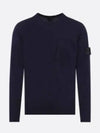 Shadow Project Pocket Crew Neck Knit Top Navy - STONE ISLAND - BALAAN 2