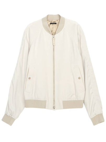 Cady Zip-Up Bomber Jacket White - TOM FORD - BALAAN 2