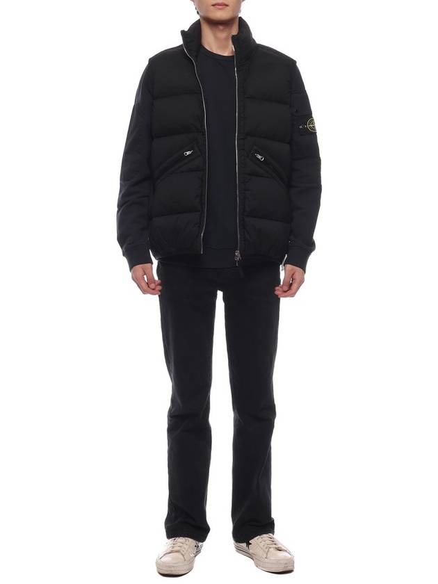 Seamless Tunnel Nylon Down Vest Black - STONE ISLAND - BALAAN 4