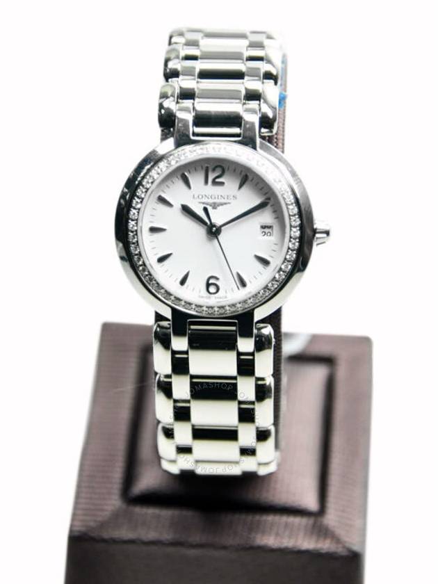 Longines PrimaLuna Quartz White Dial Ladies Watch L8.110.0.16.6 - LONGINES - BALAAN 3