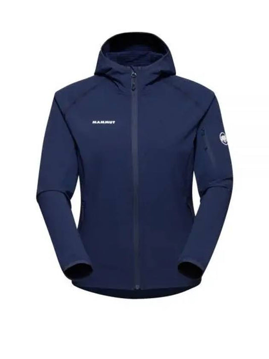 Women's Madris Light ML Hooded Jacket Navy - MAMMUT - BALAAN 1