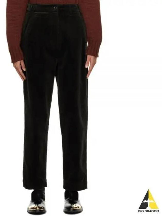 MHL TAB WAIST TAPERED TROUSER WHTR0133A22AFH RICH GREEN trousers - MARGARET HOWELL - BALAAN 1