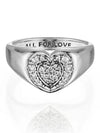 Radiant Heart Pave Signet Ring Sterling Silver - PANDORA - BALAAN 2