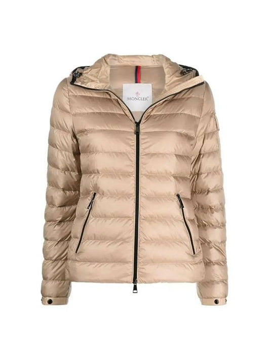 Women's BLES Hood Lightweight Padding Beige - MONCLER - BALAAN.