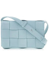 Intrecciato Cassette Cross Bag Teal Washed - BOTTEGA VENETA - BALAAN 1