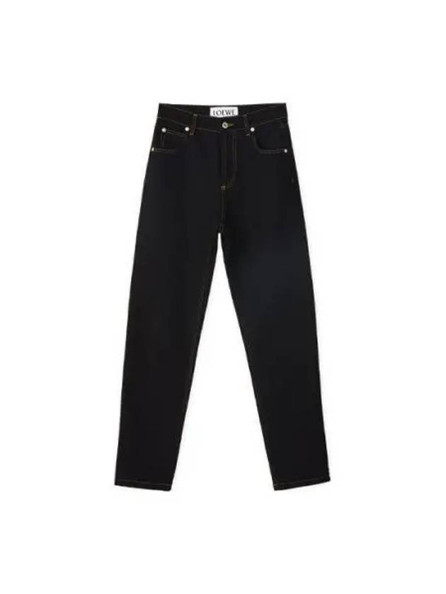 Anagram Pocket Tapered Jeans Black - LOEWE - BALAAN 2