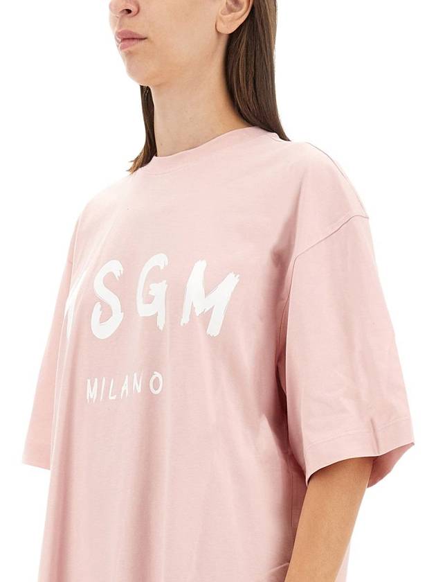 Msgm Dress With Logo - MSGM - BALAAN 4