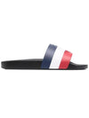 Jeanne Tri Color Slippers Black - MONCLER - BALAAN 3