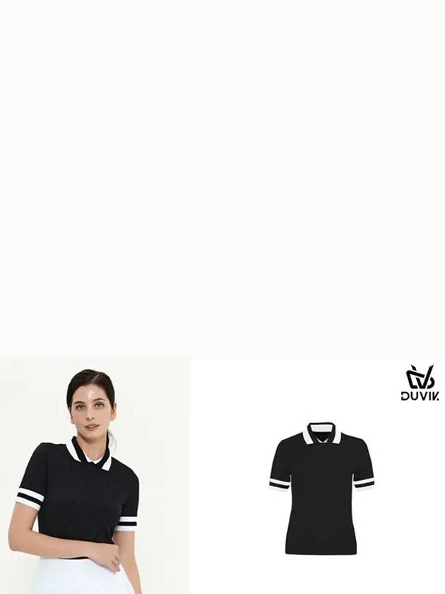 round collar 5-part short-sleeved T-shirt DD2WTS110BK - DUVIK - BALAAN 7