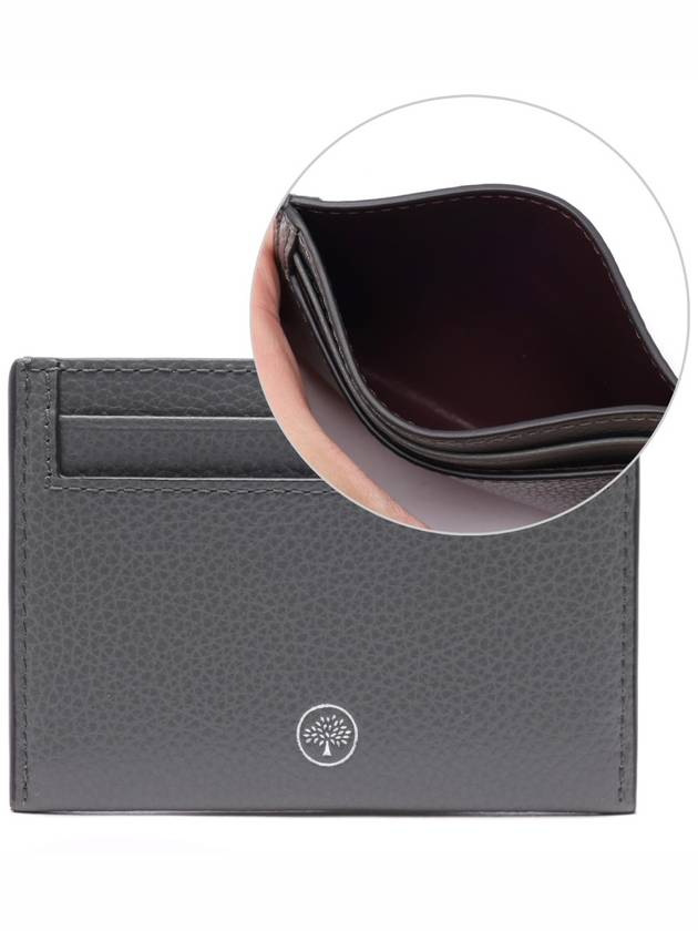 Continental Classic Small Grain Leather Card Wallet Charcoal - MULBERRY - BALAAN 2