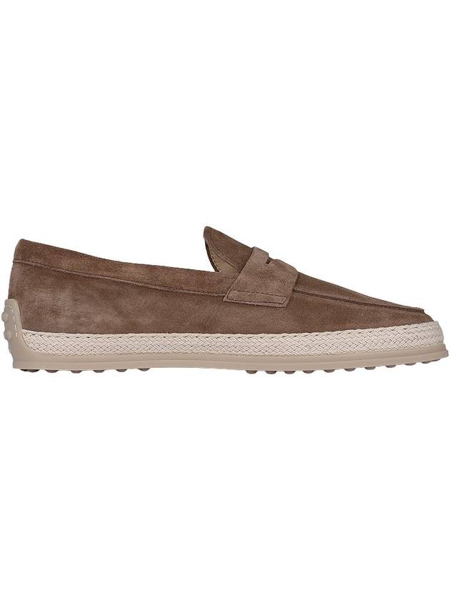 Flat Suede Loafers Brown - TOD'S - BALAAN 5