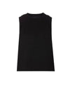 Pleats Detail Cotton Sleeveless Black - SACAI - BALAAN 1