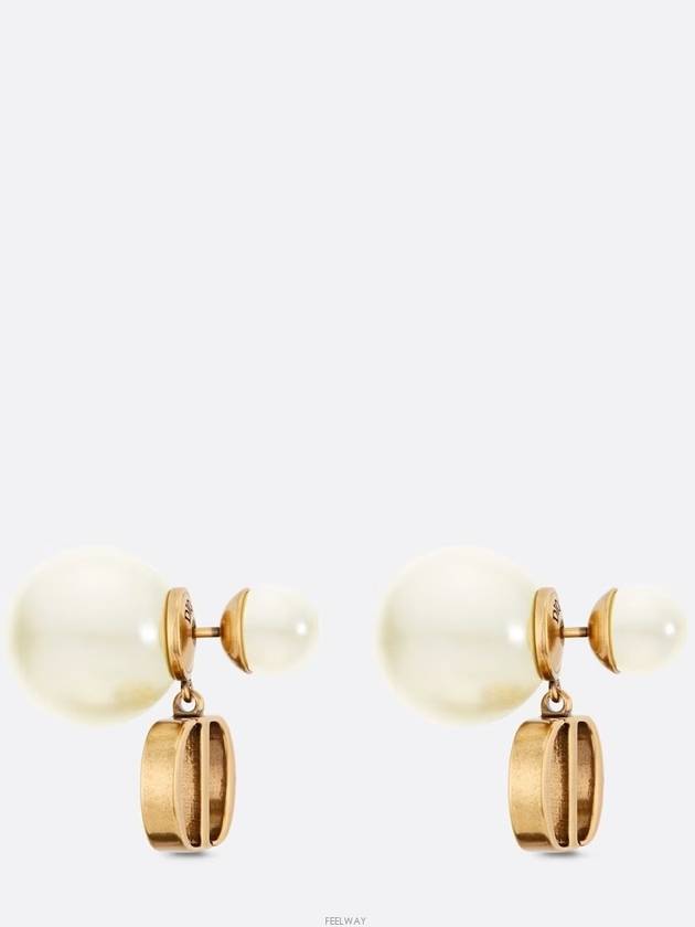 Tribales Pearl Antique Earrings Gold - DIOR - BALAAN 3