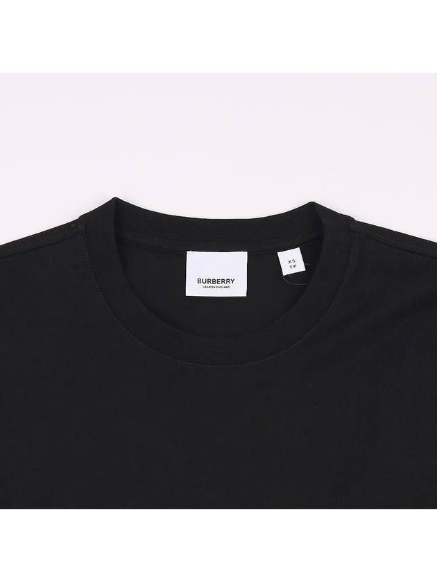 Logo Printed Short Sleeve T-shirt Black - BURBERRY - BALAAN 4