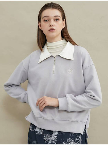 Soft collar sweatshirt Purple - MANAVIS7 - BALAAN 1