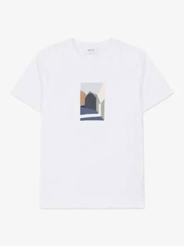 Johannes Collage Short Sleeve T Shirt White N0106410001 - NORSE PROJECTS - BALAAN 1