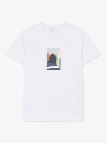 Johannes Collage Short Sleeve T Shirt White N0106410001 - NORSE PROJECTS - BALAAN 1