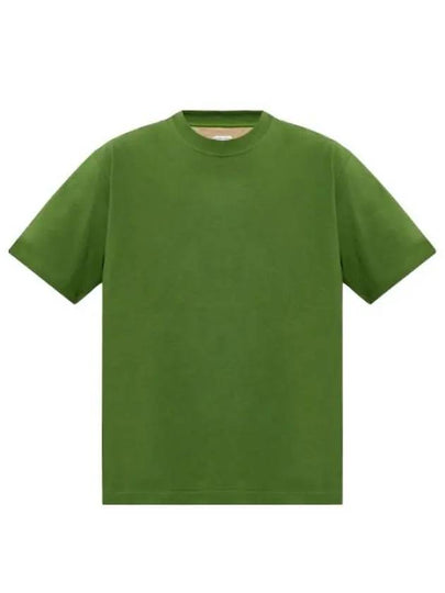 Double Layered Cotton Jersey Short Sleeve T-Shirt Green - BOTTEGA VENETA - BALAAN 2