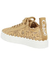 Lauren Lace Low Top Sneakers Beige - CHLOE - BALAAN 5