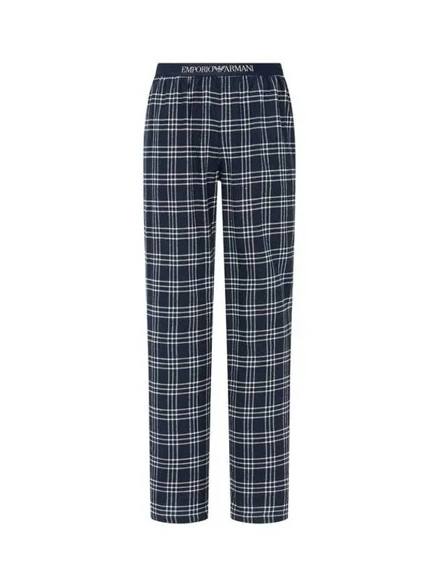 UNDERWEAR ARMANI BRAND DAY 10% 5 18 5 19 Men's Patterned Flannel Logo Banding Pants Navy 270416 - EMPORIO ARMANI - BALAAN 1