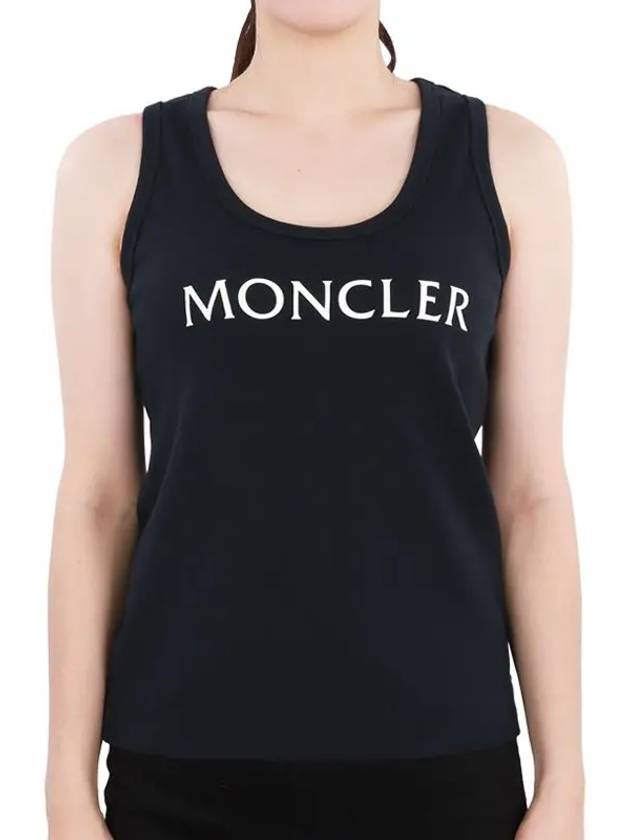 women's logo printing sleeveless navy 8P00001 89A0D 778 - MONCLER - BALAAN 1