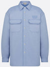 Overshirt Cotton Jacket Blue - DIOR - BALAAN 3