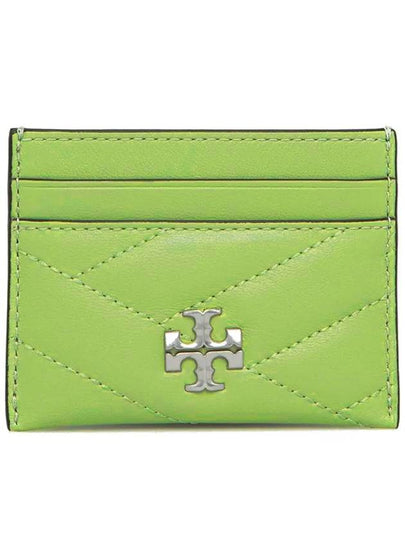 Kira Chevron Logo Card Wallet Green - TORY BURCH - BALAAN 2