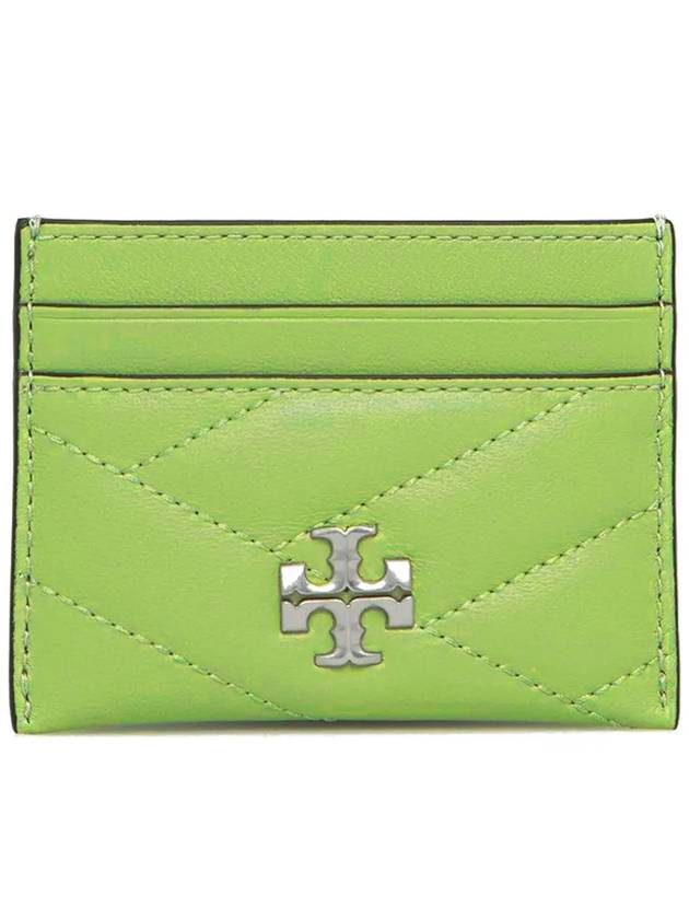 Kira Chevron Logo Card Wallet Green - TORY BURCH - BALAAN 3