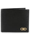 Gancini Half Wallet Black - SALVATORE FERRAGAMO - BALAAN 2