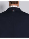 Typewriter Cloth Grosgrain Placket Sport Jacket Navy - THOM BROWNE - BALAAN 5