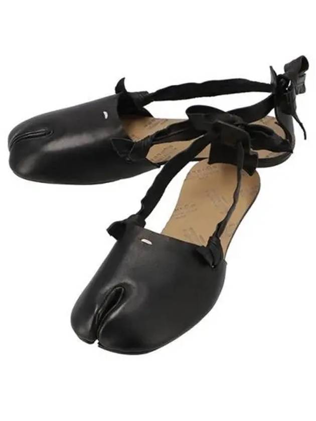 Tabi Ballet Shoes Barino Flat Black 270423 - MAISON MARGIELA - BALAAN 1