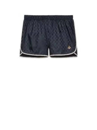 Monogram Nylon Swim Shorts Navy - GUCCI - BALAAN 2