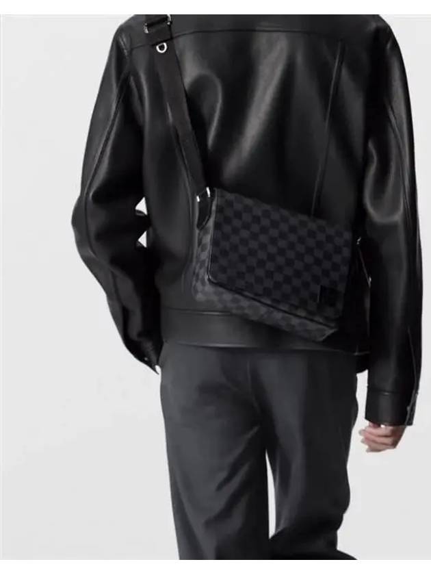 District PM Damier Graphite Coated Canvas Messenger Bag Black - LOUIS VUITTON - BALAAN 10