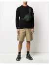 11Th Anniversary Wappen Patch Crew Neck Knit Top Black - STONE ISLAND - BALAAN 5