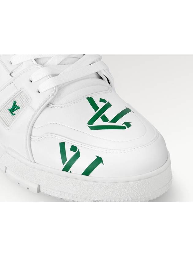 LV Trainer Low Top Sneakers Green - LOUIS VUITTON - BALAAN 6