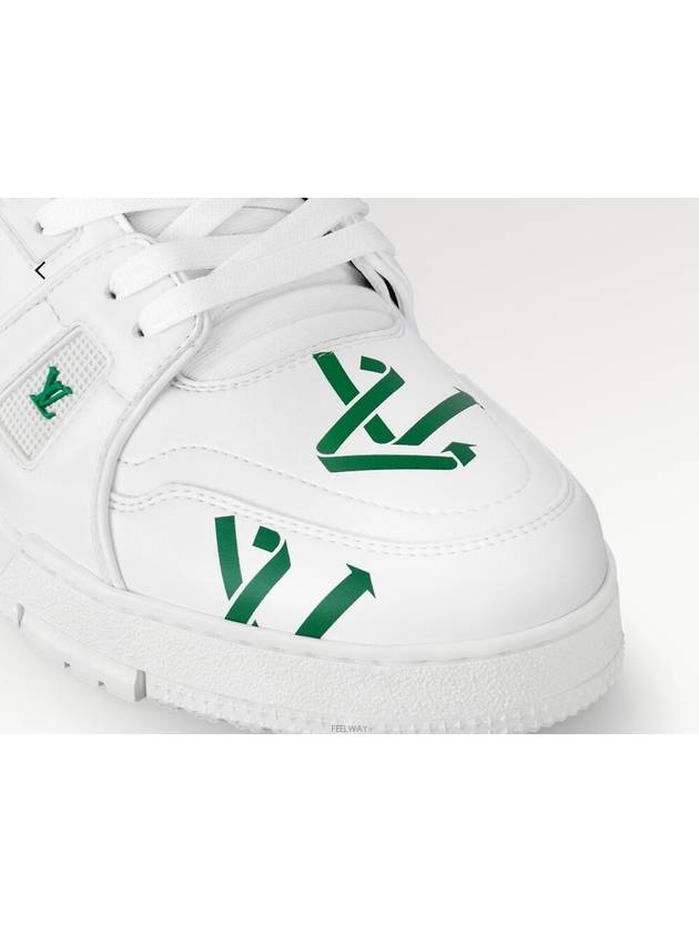 LV Trainer Sneakers Green 1AAGXD - LOUIS VUITTON - BALAAN 6