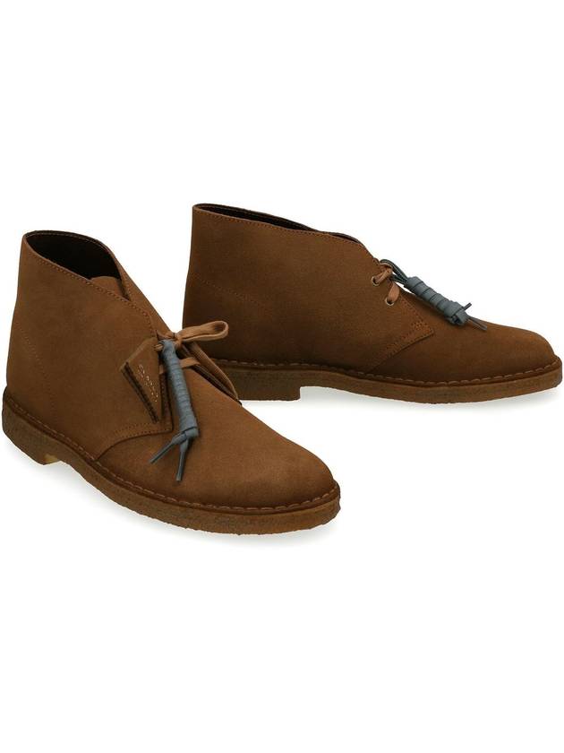 Men's Desert Leather Ankle Boots Suede Cola - CLARKS - BALAAN 4