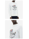 Men's Oly Palais Royal News Classic Cotton Sweatshirt Ecru - MAISON KITSUNE - BALAAN 6