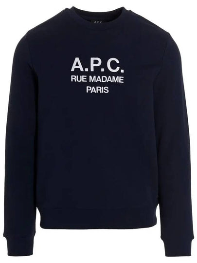 Rufus Embroidery Logo Sweatshirt Navy - A.P.C. - BALAAN 2