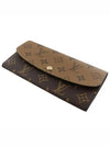 Emilie Monogram Reverse Canvas Long Wallet Brown - LOUIS VUITTON - BALAAN 6