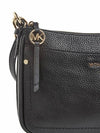 Women's Jet Set Charm Pochette Medium Shoulder Bag Black - MICHAEL KORS - BALAAN 10