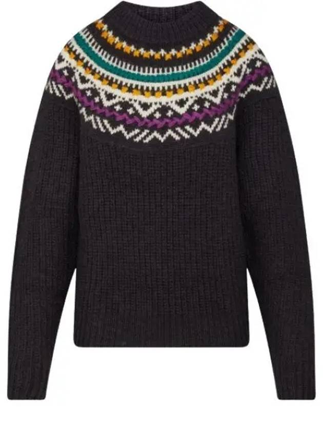 Gil PU1939 22A078E 30FN jacquard wool sweater - ISABEL MARANT - BALAAN 1