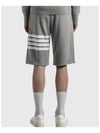 Cotton Loopback Knit Engineered 4-Bar Sweatshorts Light Grey - THOM BROWNE - BALAAN 6