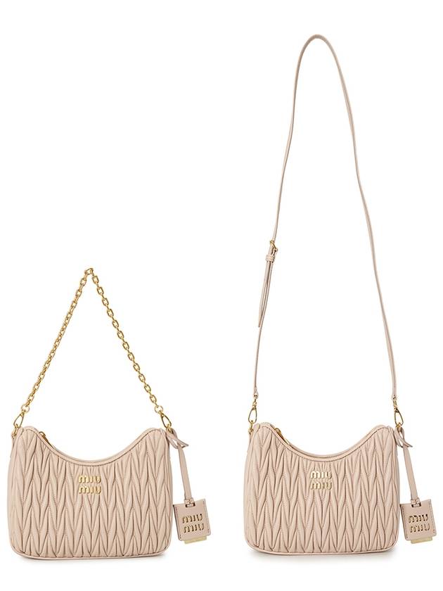 Matelasse Nappa Leather Shoulder Bag Powder Pink - MIU MIU - BALAAN 7